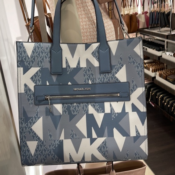 Michael Kors Kenly Large NS Tote Chambray Multi - Picture 9 of 16